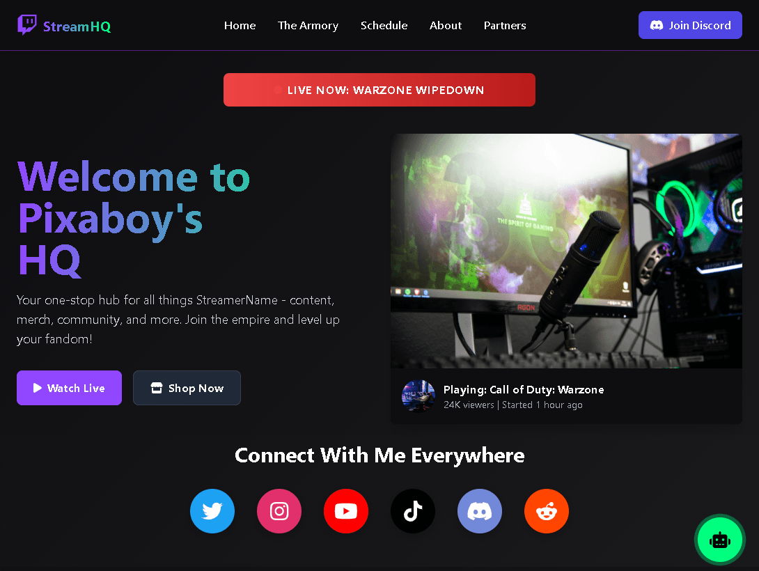 Streamers Website